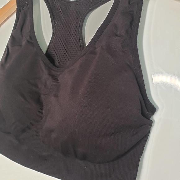 OLD NAVY Black Racerback Padded Athletic Sports Bra XL - Picture 4 of 5